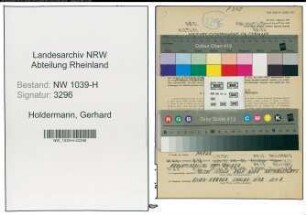 Entnazifizierung Gerhard Holdermann , geb. 27.11.1919 ()