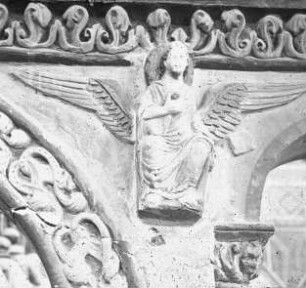 Hildesheim, St. Michael, ehem. Benediktiner-Klosterkirche, Nordwest-Querhausarm, Chorschranke, Ausschnitt