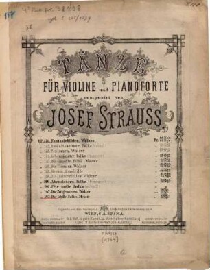 Die Idylle : Polka-Mazur für Violine u. Pianoforte ; op. 163