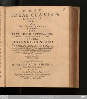 Ideae Clavis Ligantis Sect. I.