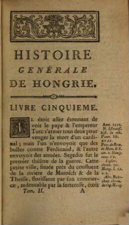Histoire générale de Hongrie : depuis la première invasion des Huns, jusqu'à nos jours, 2