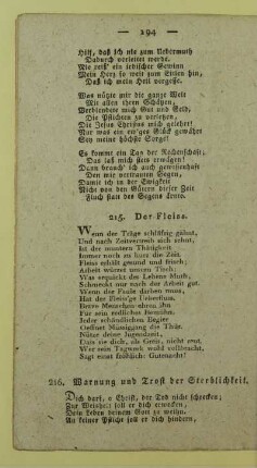 215. Der Fleiss