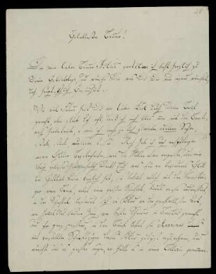 Nr. 28: Brief von Gottliebe Richter an ihren Bruder Karl Otfried Müller, Ohne Ort, ohne Datum