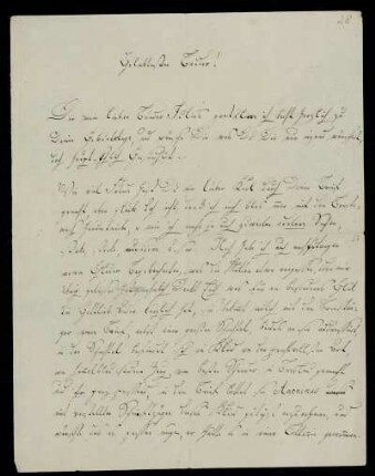 Nr. 28: Brief von Gottliebe Richter an ihren Bruder Karl Otfried Müller, Ohne Ort, ohne Datum