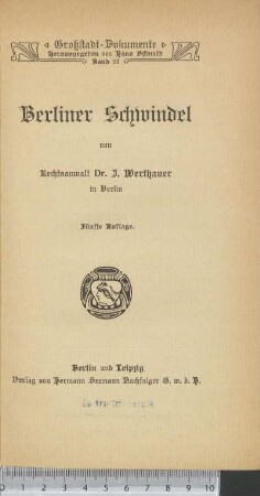 Berliner Schwindel
