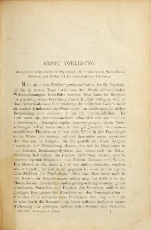 Vorlesungen über die Menschen- und Thierseele