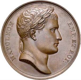Medaille auf die Errichtung der Vendôme Säule in Paris 1806