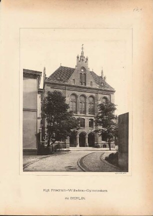 Friedrich-Wilhelm-Gymnasium, Berlin: Vorderansicht