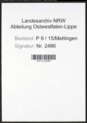Heiratsregister Standesamt Mettingen