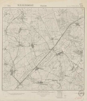 2850 (alte Nr.: 1403) Passow, Meßtischblatt (4cm - Karte)