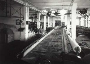 Teppichfabrik Traugott Bauch. Maschinensaal : Roßwein. Teppichfabrik Traugott Bauch. Maschinensaal