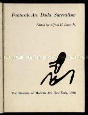 Katalog zu einer Ausstellung über Surrealismus und Dada im MOMA New York 1936