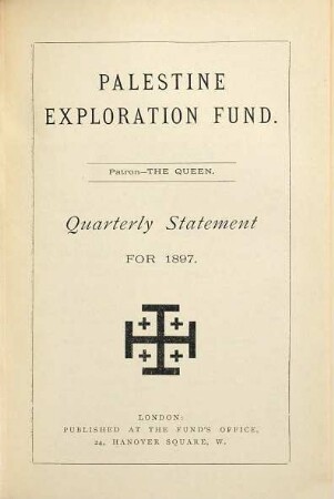 Quarterly statement. 1897 = Year 29