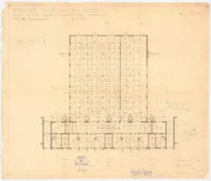 Siedlung Attilahöhe, Berlin-Tempelhof: Tankredstraße 11-15: Wäscherei, Grundriss EG 1:100