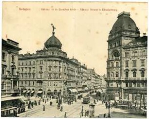 Budapest. Rákoczi-Strasse und Elisabethring
