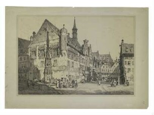 Marktplatz (Nordseite). Um 1820