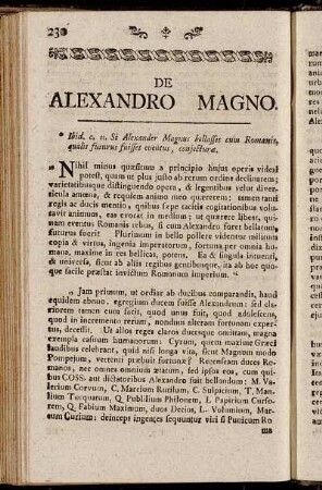 De Alexandro Magno.