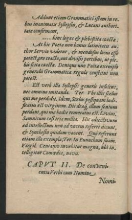 Caput II. De convenientia Verbi cum Nomine