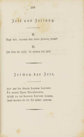 Zeichen der Zeit.
