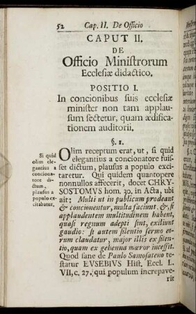 Caput II. De Officio Ministrorum Ecclesiæ didactico