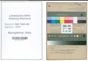 Entnazifizierung Oskar Baumgaertner , geb. 03.11.1890 (Polizeibeamter)