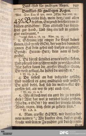Dank-Lied für gnädigen Regen.