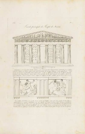 Abb.: Pl. 2 Façade principale du Temple de Minerve.