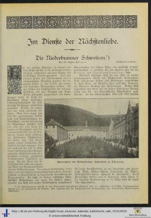 Im Dienste der Nächstenliebe.