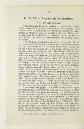 IV. Die Zeit der Kreuzzüge und der Hohenstaufen