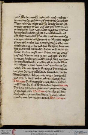 Ortolf von Baierland, Arzneibuch (Auszüge)