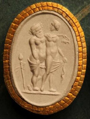 Silenus und seine Gemahlin, eine Naiade (Daktyliothek, Supplement)