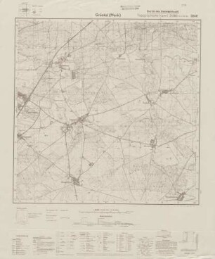 3248 Grüntal (Mark), Topographische Karte 1:25000 (4cm - Karte)