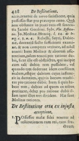 De Restitutione orta ex iniusta acceptione