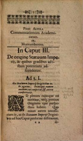 Jo. Georgii Kulpis in Sev. de Monzambano de statu imperii Germanici librum commentationes academicae, 2