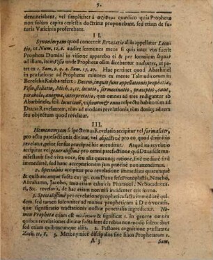 Disputatio Theologica, De Revelatione Divina Prophetica
