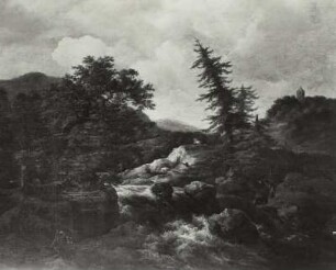 Berglandschaft mit Wasserfall