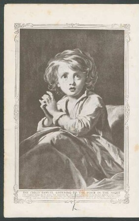 Tafel: The child Samuel listening to the voice in the night