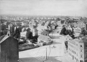 Dresden-Cotta. Blick vom Rathausturm Richtung Briesnitz