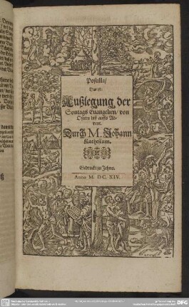 [Zweiter Teil] Postilla, Das ist: Außlegung der Sontags Evangelien, von Ostern biß auffs Advent