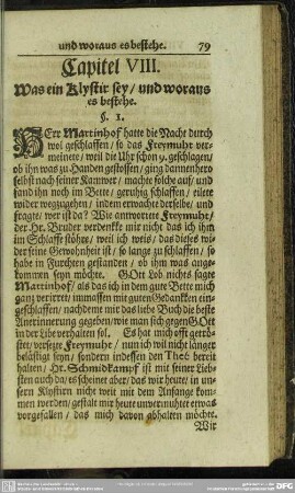 Capitel VIII. Was ein Klystir sey, und woraus es bestehe
