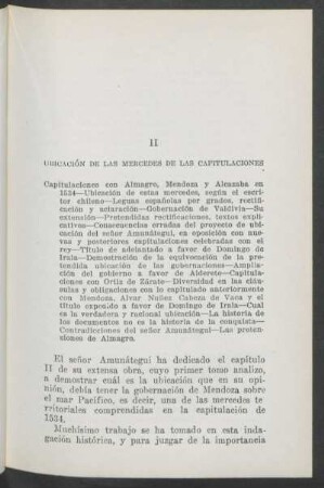 II - Ubicación de las mercedes de las capitulaciones