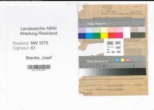 Entnazifizierung Josef Brenke , geb. 24.01.1911 (Lokfuehrer)
