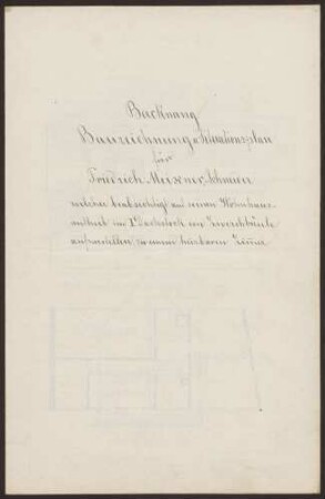 Meixner, Friedrich, Schneider Ausbau des Dachstockes