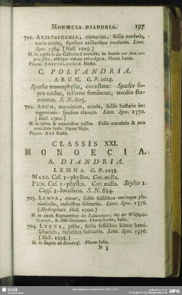 Classis XXI. Monoecia