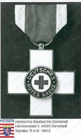 Orden, Deutsches Rotes Kreuz / Ehrenzeichen des Deutschen Roten Kreuzes 2. Klasse / gestiftet am 22. April 1922