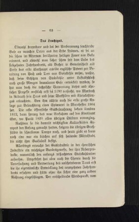 Das Leuchtgas.