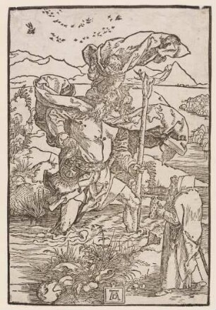 Der heilige Christophorus mit dem Vogelzug
