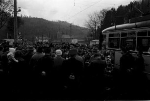 Einweihung der neuen Albtalbahnstrecke Ettlingen - Marxzell.