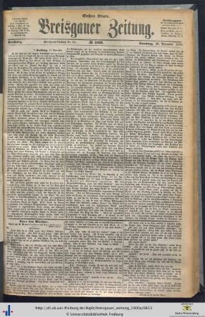 18.11.1900 (Erstes Blatt)
