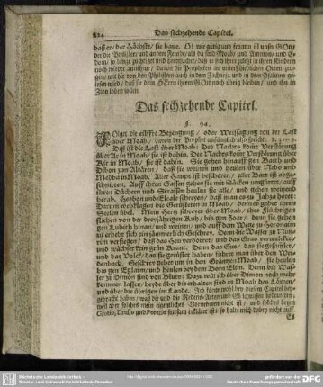 Das sechzehende Capitel